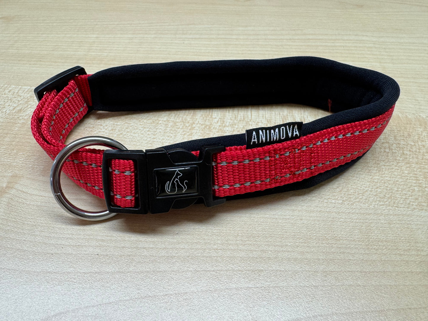 Animova Dog Collar - Reflective and Padded